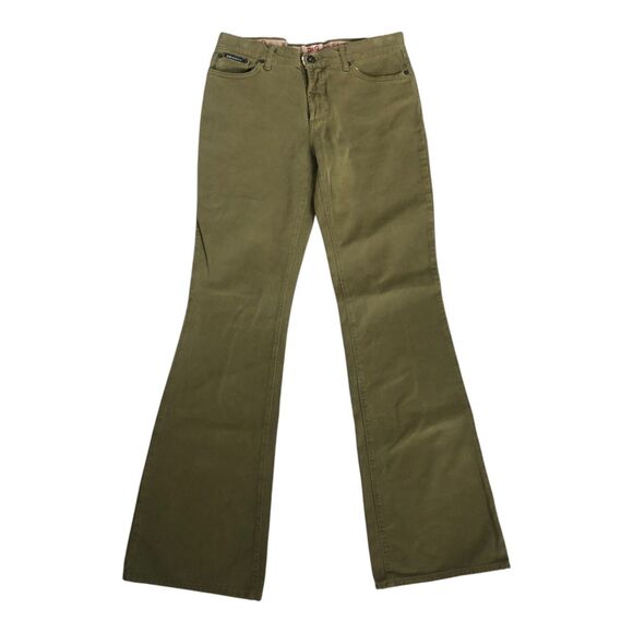 Dolce & Gabbana Boot Cut Mid Rise Military Olive Green‎ Italian Designer Jeans 8 - Picture 1 of 16